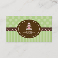 Cartes de visite de pâtisserie ou de boulangerie