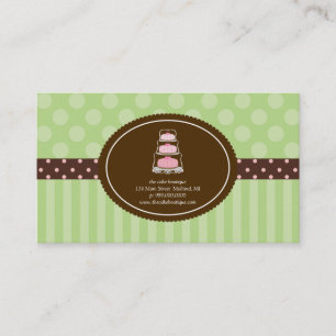Cartes de visite de pâtisserie ou de boulangerie