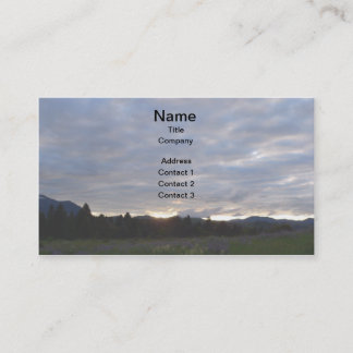 Cartes de visite de paysage de montagne