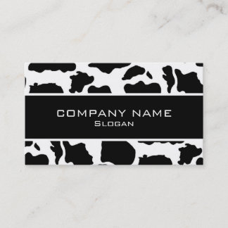 Cartes de visite de peau de vache