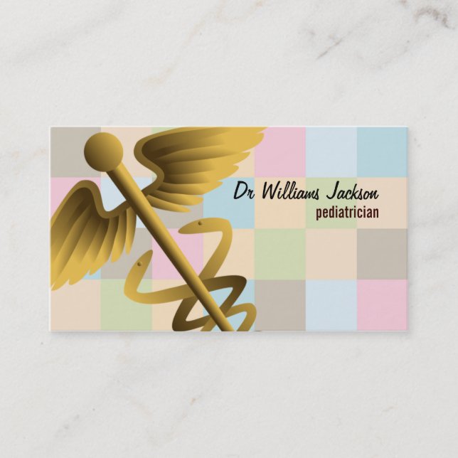 Cartes de visite de pédiatre (Devant)