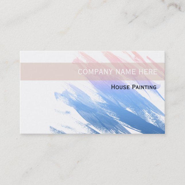 Cartes de visite de peintre (Devant)