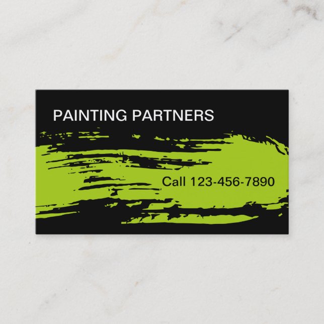 Cartes de visite de peintre (Devant)