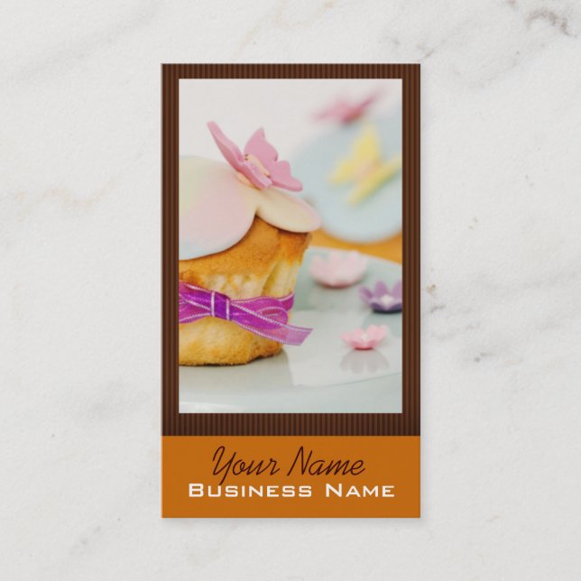 Cartes de visite de petit gâteau (Devant)