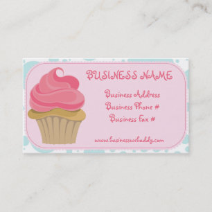Cartes de visite de petit gâteau de boulangerie