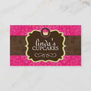 Cartes de visite de petit gâteau de roses indien