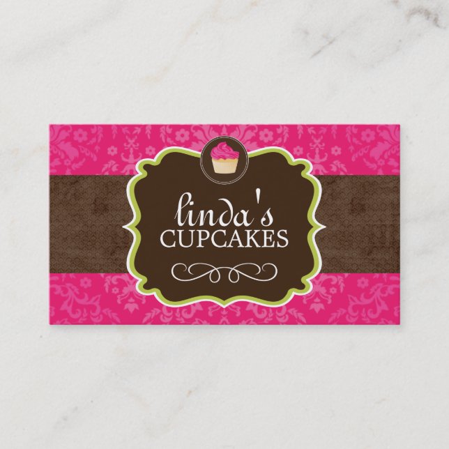 Cartes de visite de petit gâteau de roses indien (Devant)