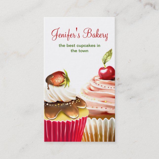 cartes de visite de petits gâteaux (Devant)