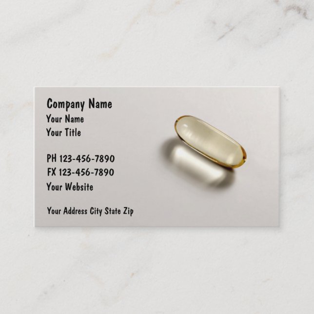 Cartes de visite de pharmacie (Devant)