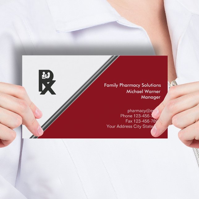 Cartes de visite de pharmacie (Créateur téléchargé)
