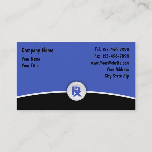 Cartes de visite de pharmacie (Devant)