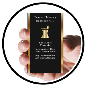 Cartes de visite de pharmacie classique