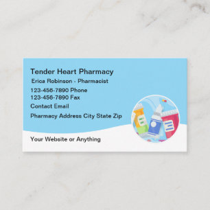 Cartes de visite de pharmacie simple moderne desig