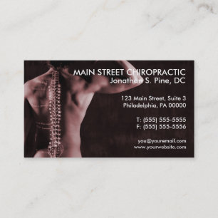 Cartes de visite de photo de chiroprakteur