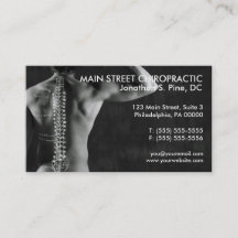 Cartes de visite de photo de chiroprakteur