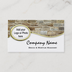 Cartes de visite de photo de logo de maçonnerie de