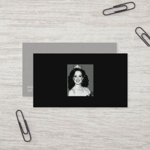 Cartes de visite de photo de Mlle Amérique