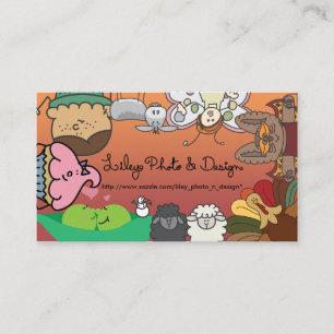 Cartes de visite de photo et de conception de