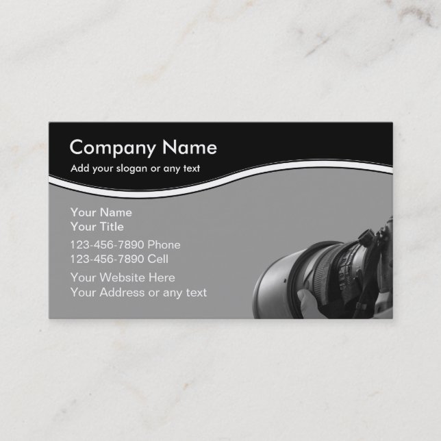 Cartes de visite de photographe (Devant)