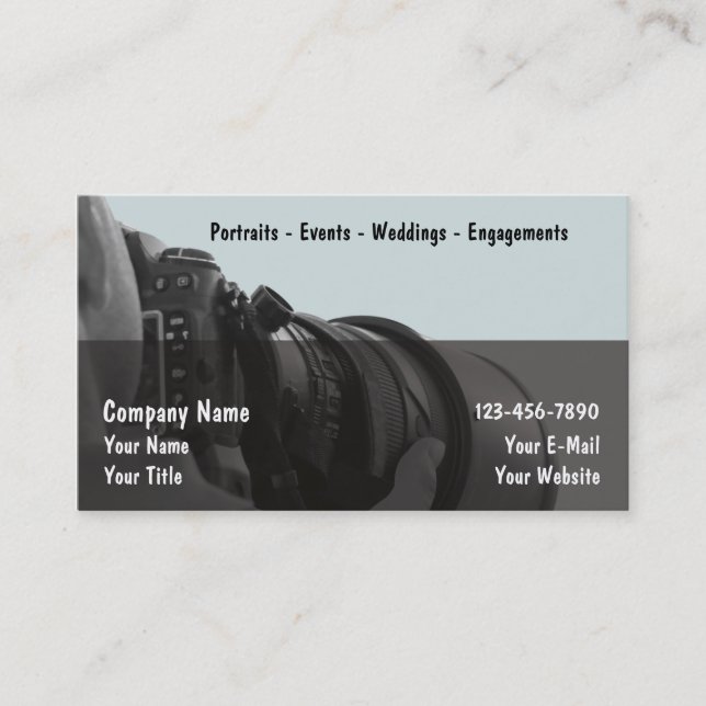 Cartes de visite de photographe (Devant)