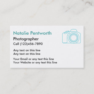 Cartes de visite de photographe