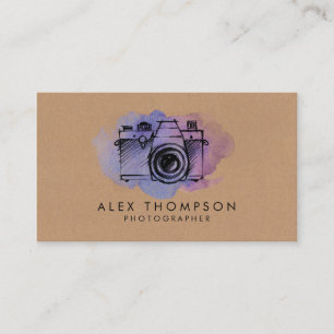 Cartes de visite de photographe d'appareil-photo
