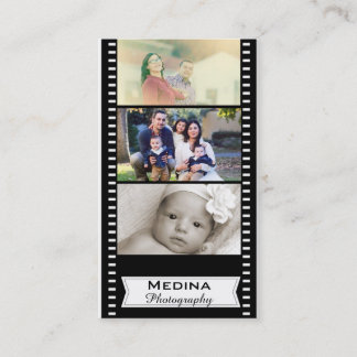 Cartes de visite de photographie de bande de film
