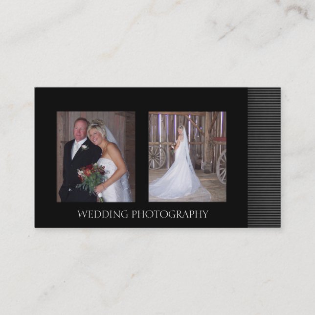 Cartes de visite de photographie de mariage (Devant)
