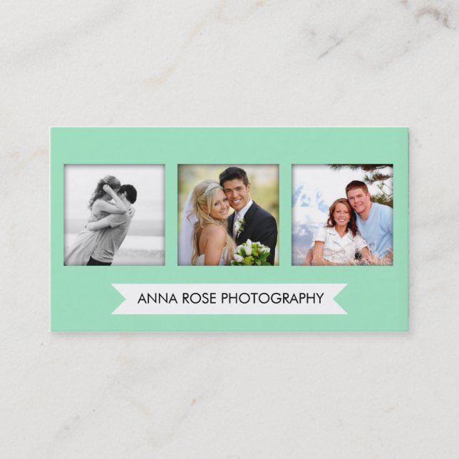Cartes de visite de photographie personnalisés | P (Devant)