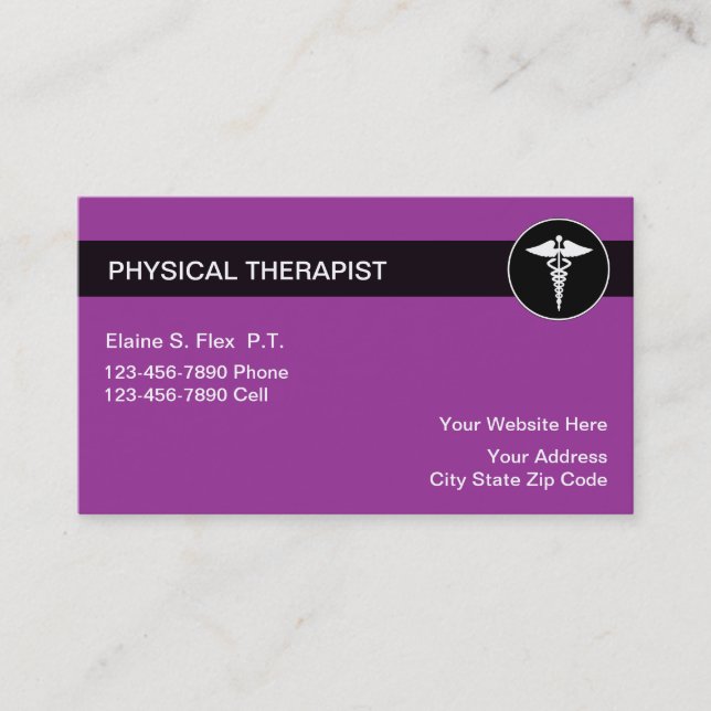 Cartes de visite de physiothérapie (Devant)