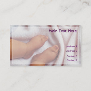 Cartes de visite de pieds