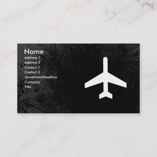 Cartes de visite de pilote d'avion ou de steward