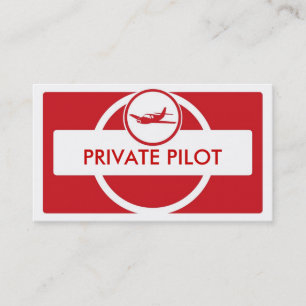 Cartes de visite de pilotes de petits avions blanc