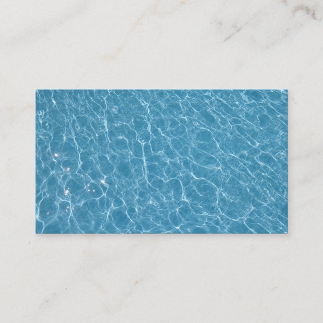 Cartes de visite de piscine (Devant)