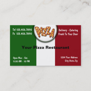 Cartes de visite de pizza