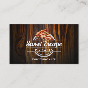 Cartes de visite de pizza personnalisés