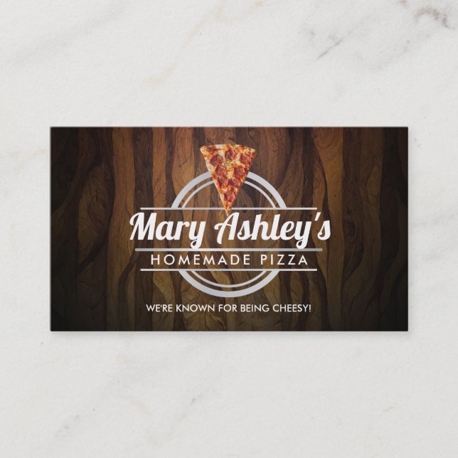 Cartes de visite de pizza personnalisés (Devant)
