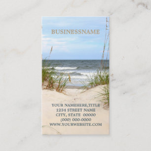 Cartes de visite de plage
