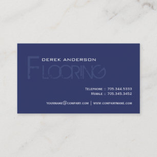 Cartes de visite de plancher