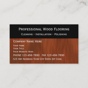 Cartes de visite de plancher