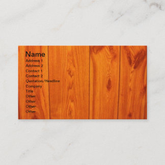 Cartes de visite de plancher de bois dur de