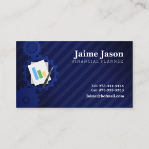Cartes de visite de planificateur financier
