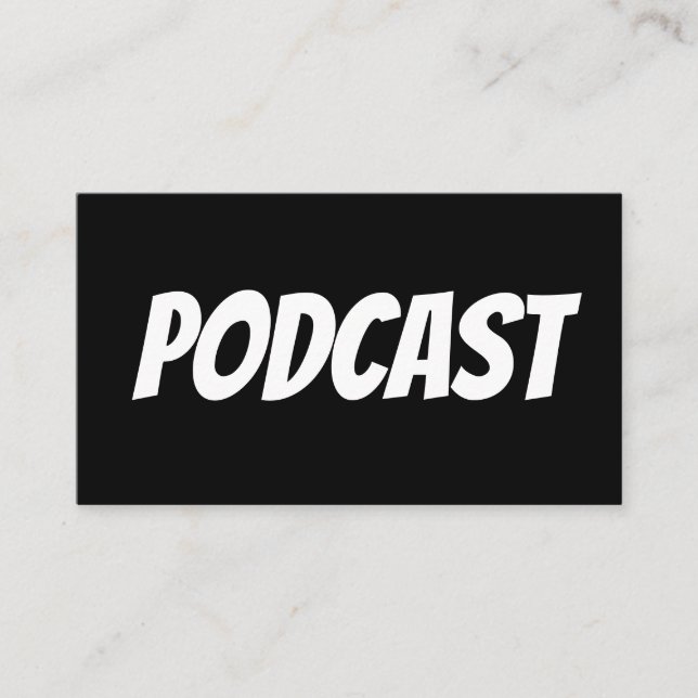 Cartes de visite de PODCAST (Devant)