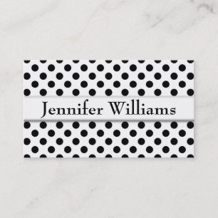 Cartes de visite de points Polka professionnels mo