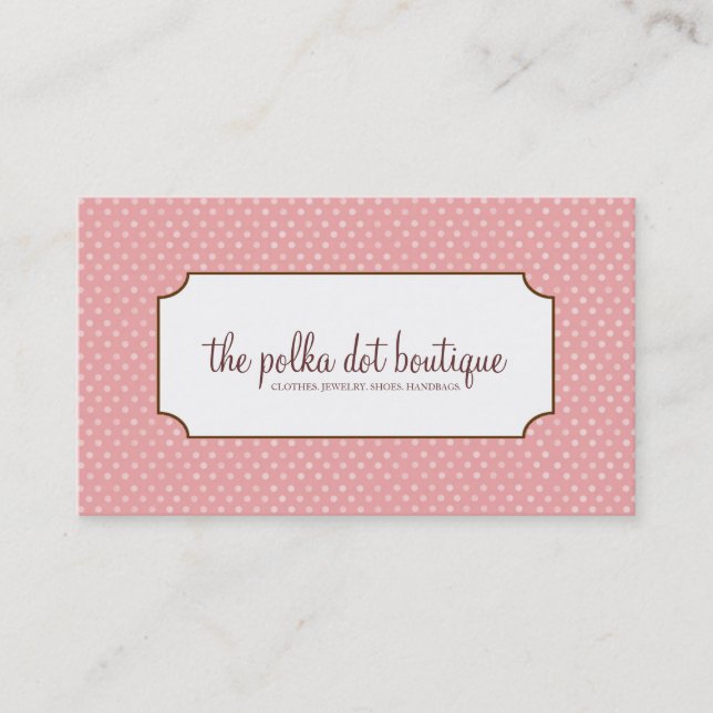 Cartes de visite de pois (Devant)