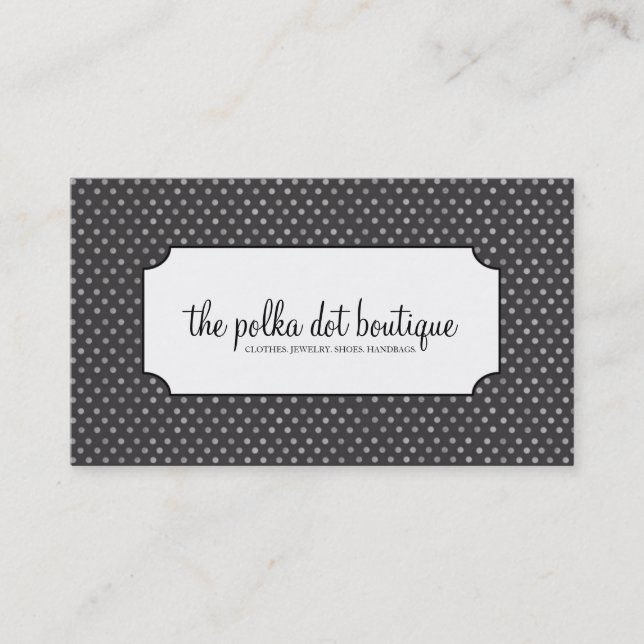 Cartes de visite de pois (Devant)