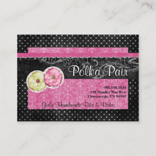 Cartes de visite de Polka Pair Chubby