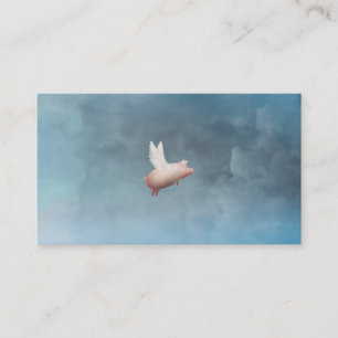 cartes de visite de porcs volants