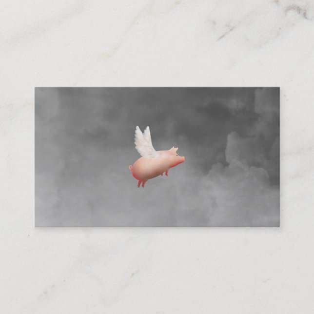 cartes de visite de porcs volants (Devant)