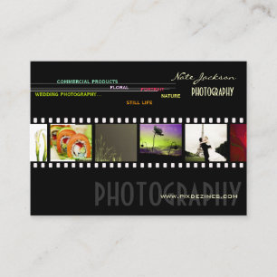 Cartes de visite de portfolio modèle de photos